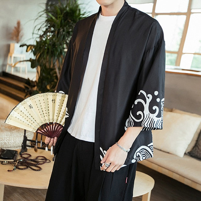 Chaqueta estilo Japones Streetwear Kimono