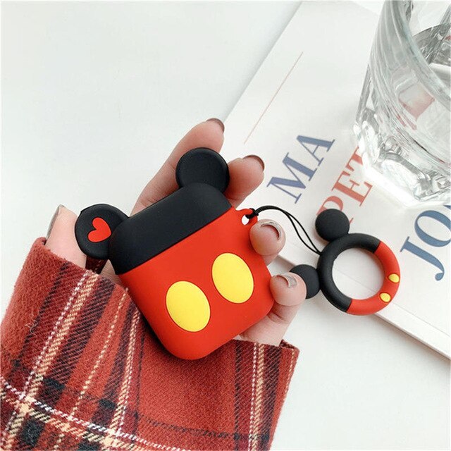 Protector de goma para AirPods mickey and Minnie, monster inc