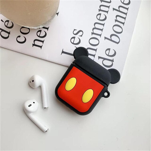 Protector de goma para AirPods mickey and Minnie, monster inc