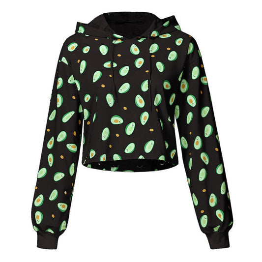 Crop Hoodie Avocado